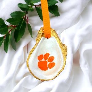 Clemson Tigers Oyster Shell Ornament